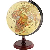 Los mejores  - EXERZ 25 Globo Antiguo con Base de Madera - en Inglés - Diámetro (25cm Globo Antiguo)